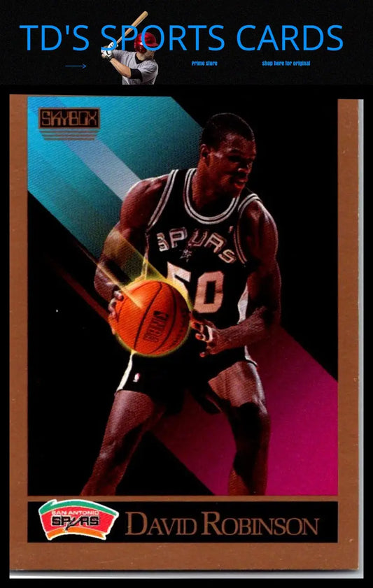 David Robinson 1990-91 SkyBox #260 trading card showcasing the basketball legend