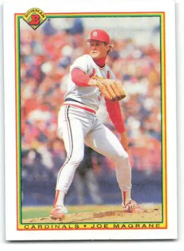 1990 Bowman #183 Joe Magrane NM-MT Cardinals original gloss baseball card image