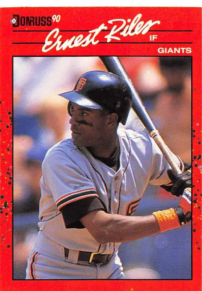Red 1990 Donruss #131 Ernest Riles Baseball Card for San Francisco Giants fans