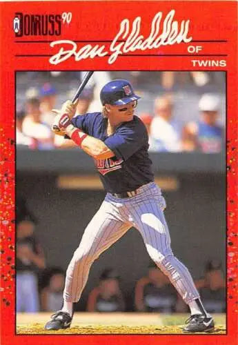 1990 Donruss #182 Dan Gladden baseball card in original gloss, NM condition