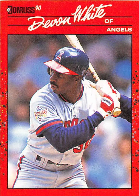 1990 Donruss #226 Devon White California Angels baseball card for trading cards collectors