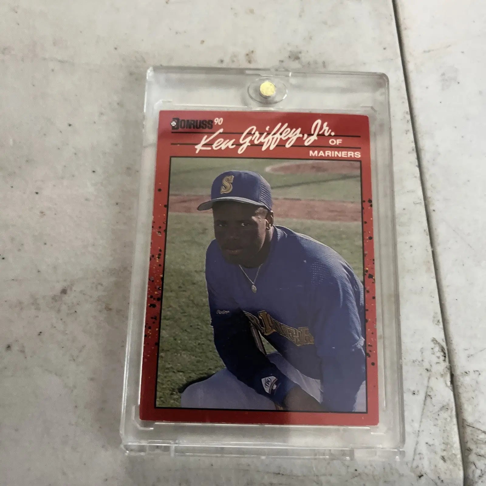 Ken Griffey Jr. baseball card from 1990 Donruss trading cards collection
