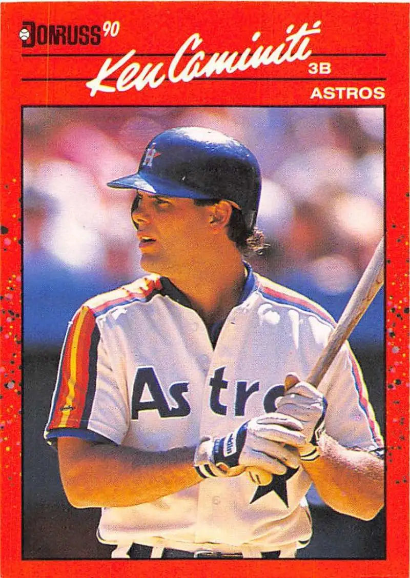 1990 Donruss #424 Ken Caminiti Houston Astros Baseball Card for trading card collectors