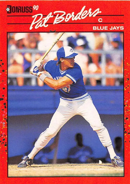 1990 Donruss #560 Pat Borders Toronto Blue Jays Baseball Card for trading cards collectors