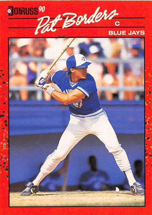1990 Donruss #560 Pat Borders Toronto Blue Jays Baseball Card for trading cards collectors
