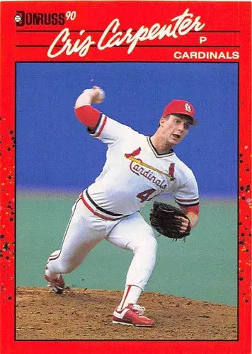 Cris Carpenter baseball card 1990 Donruss #634 NM-MT Cardinals original gloss design