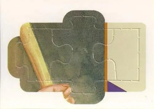 Yastrzemski puzzle with original gloss revealing a credit card-like sticker underneath