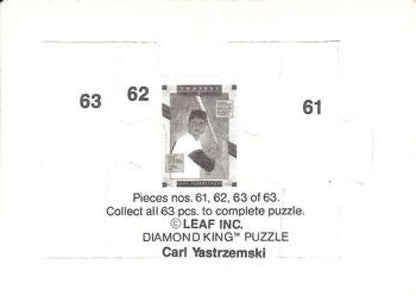 Original gloss Yastrzemski puzzle featuring Donruss Carl Yastrzemski collectible card