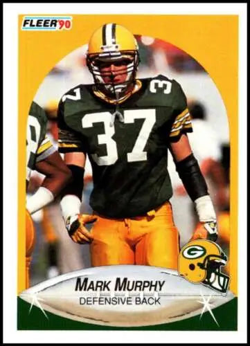 1990 Fleer #177 Mark Murphy NM-MT Packers football card in original gloss condition