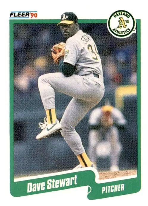 1990 Fleer #21a Dave Stewart - Trading Card
