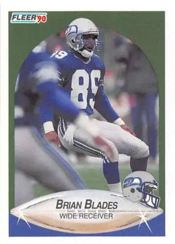 1990 Fleer #263 Brian Blades NM-MT Seahawks football card with original gloss