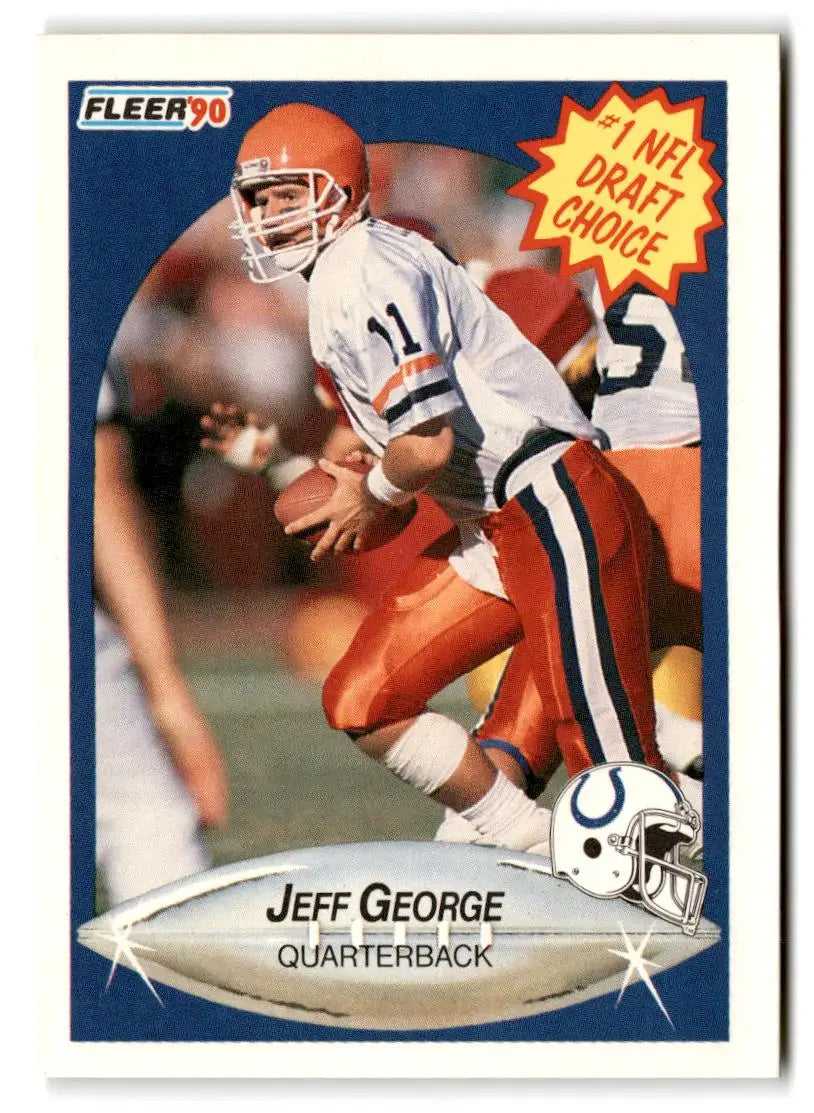 1990 Fleer #347 Jeff George - Trading Card