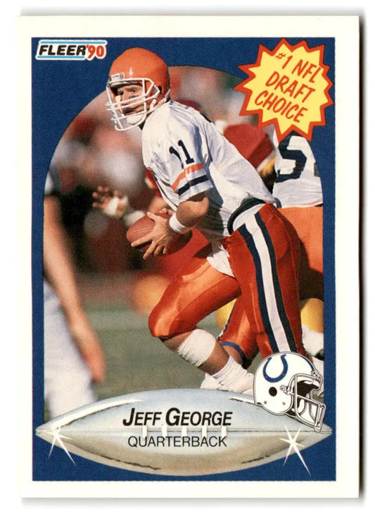 1990 Fleer #347 Jeff George - Trading Card