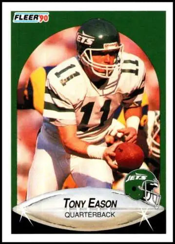 1990 Fleer #360 Tony Eason NM-MT Jets quarterback card with original gloss detail