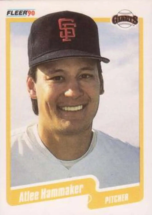 1990 Fleer #57 Atlee Hammaker San Francisco Giants Baseball Card image