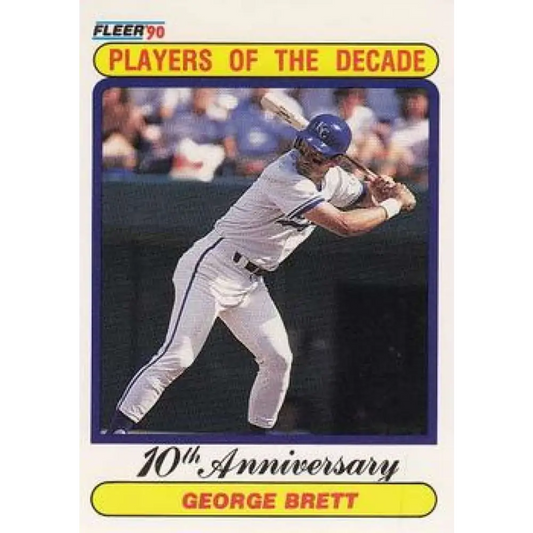 1990 Fleer #621b George Brett 1980 COR NM-MT Kansas City Royals Baseball Card