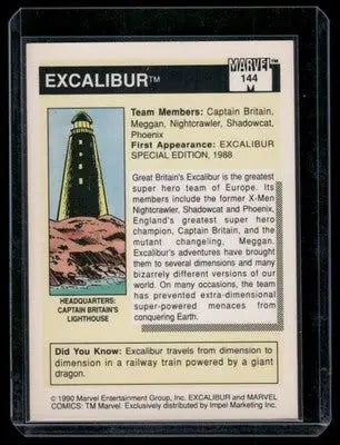 Impel Marvel Universe Phoenix Shadowcat Nightcrawler trading card in protective sleeve