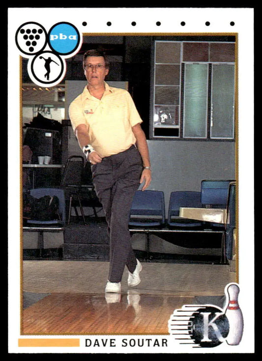 Professional bowler Dave Soutar in action on a bowling lane for PBA Bowling Card