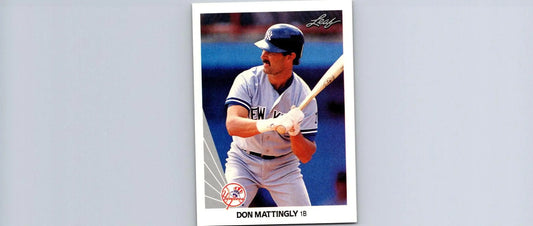 1990 Leaf #69 Don Mattingly baseball card for collectors and trading card enthusiasts