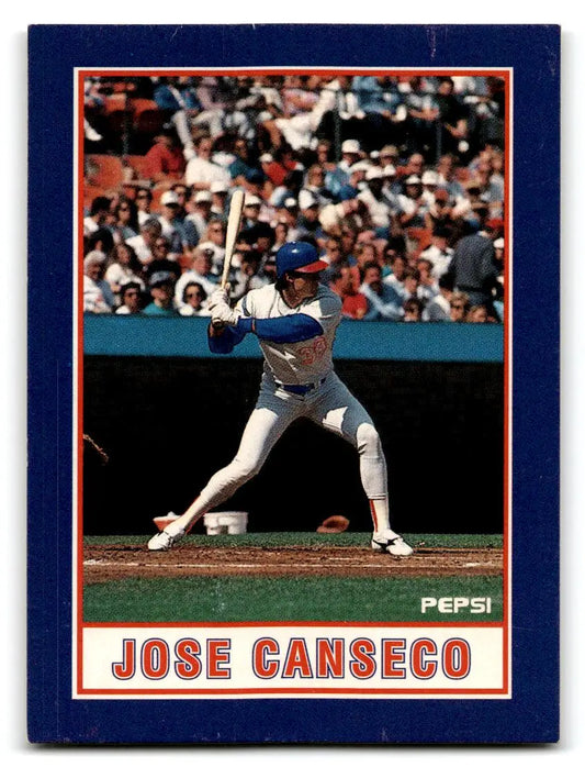 1990 Pepsi Jose Canseco #8 Jose Canseco - Trading Cards
