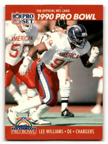 1990 Pro Set #376 Lee Williams San Diego Chargers Football Card with original gloss