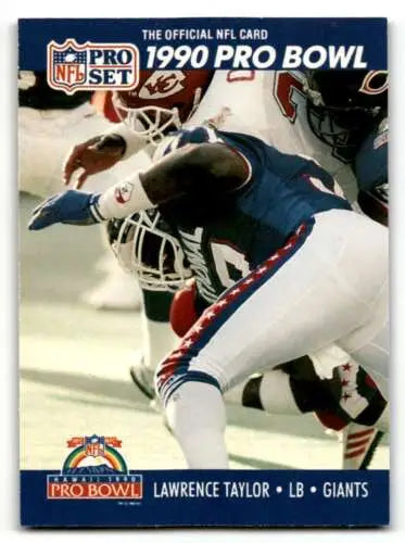 1990 Pro Set #422 Lawrence Taylor New York Giants Football Card with original gloss