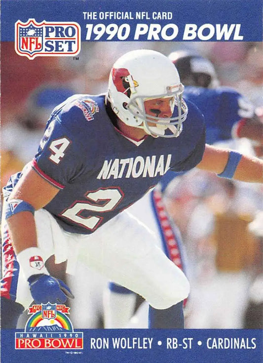 NFL Pro Bowl trading card 1990 Ron Wolfley Phoenix Cardinals Football Card NM-MT