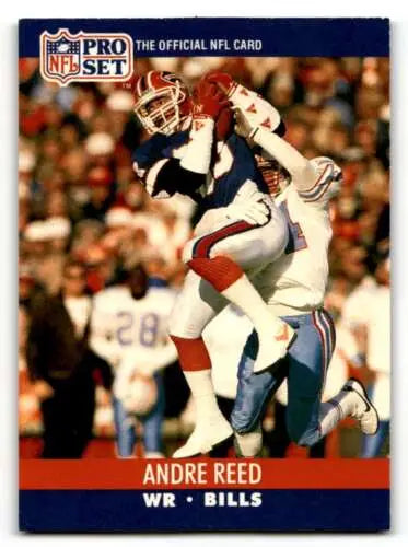 1990 Pro Set #440 Andre Reed Buffalo Bills Football Card with original gloss quality
