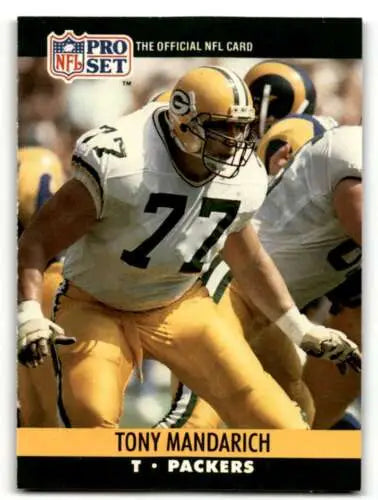 Tony Mandarich Green Bay Packers football card from 1990 Pro Set with original gloss