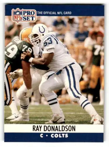 Ray Donaldson Indianapolis Colts football card with original gloss in EX condition