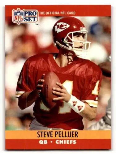 1990 Pro Set #533 Steve Pelluer Kansas City Chiefs football card in original gloss