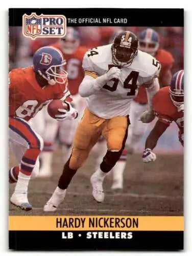 Original gloss 1990 Pro Set #624 Hardy Nickerson Pittsburgh football card