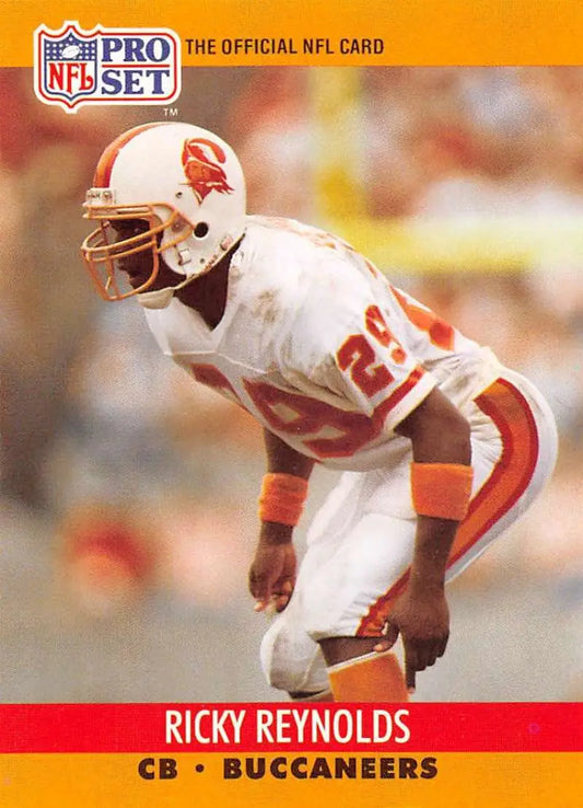 NFL Pro Set football card of Ricky Reynolds, Tampa Bay Buccaneers player #28