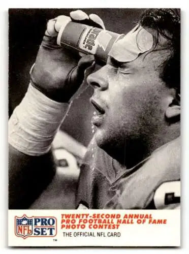 Black and white football card of Doug Widell Denver Broncos with original gloss finish