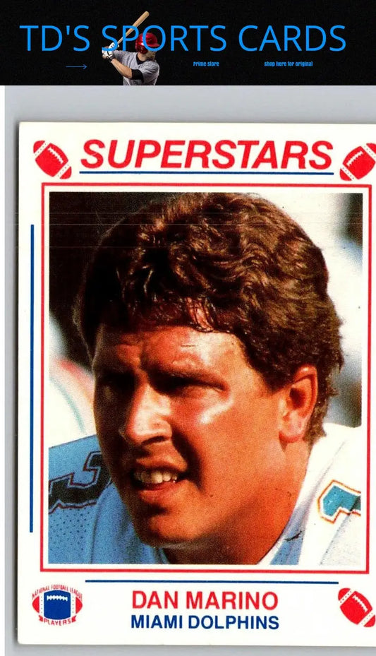 Dan Marino football card from 1990 Ralston Purina Superstars collection