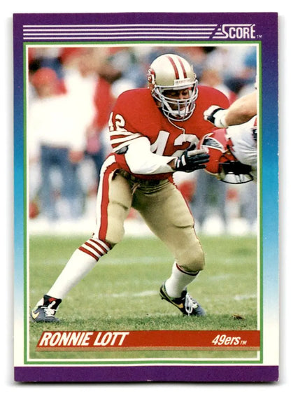 1990 Score 100 Hottest #40 Ronnie Lott - Trading Card