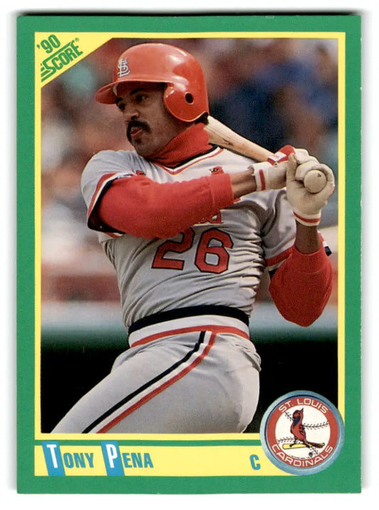 1990 Score #122 Tony Pena baseball card with original gloss from the St. Louis Cardinals