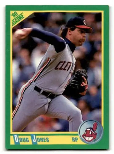 Doug Jones Cleveland baseball card 1990 Score #130 with original gloss finish