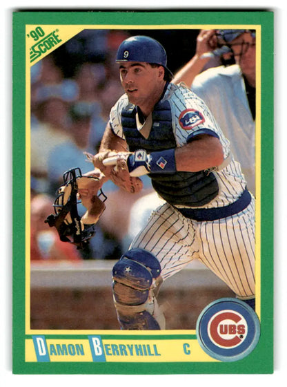 1990 Score Damon Berryhill baseball card with original gloss, NM-MT condition