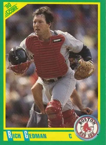 1990 Score #173 Rich Gedman NM-MT baseball card with original gloss for collectors