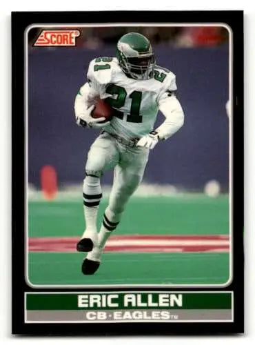 1990 Score #20 Eric Allen Philadelphia Eagles Football Card with original gloss condition