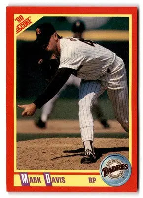 Mark Davis baseball card from 1990 Score #259 trading cards collection