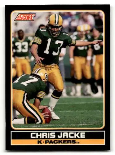 Chris Jacke Green Bay Packers Football Card with original gloss NM-MT condition
