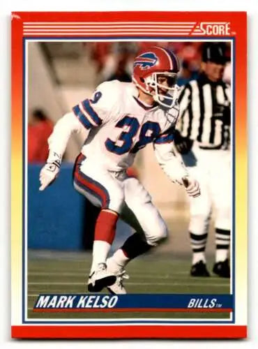 Mark Kelso Buffalo Bills football card 1990 Score #267 with original gloss finish