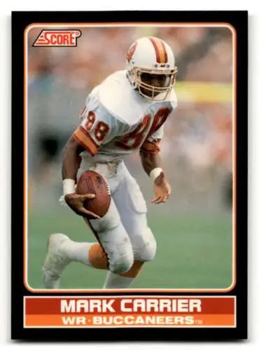 1990 Score #29 Mark Carrier Tampa Bay Buccaneers Football Card original gloss NM-M