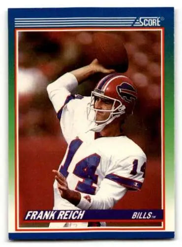 1990 Score #340 Frank Reich Buffalo Bills Football Card original gloss condition