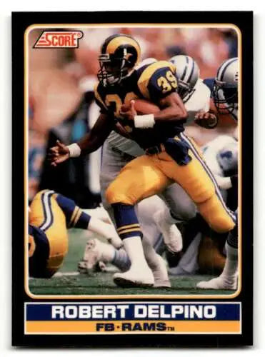 Robert Delpino Los Angeles Rams football card 1990 Score #40 original gloss NM-MT