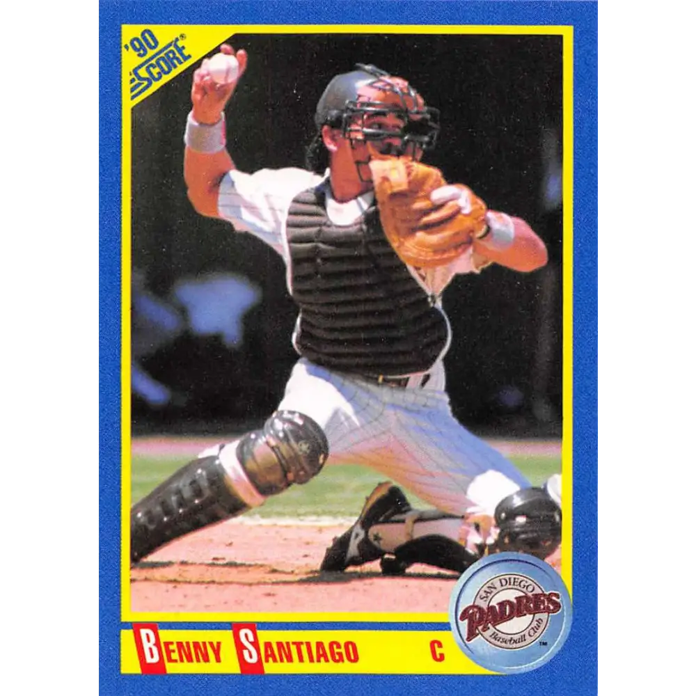 1990 Score #454 Benito Santiago NM-MT San Diego Padres Baseball Card
