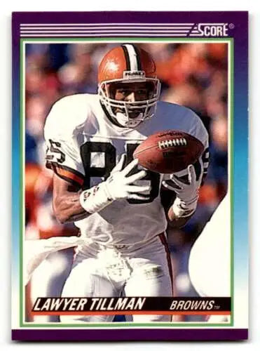 Original gloss 1990 Score Lawyer Tillman Cleveland Browns Football Card EX/NM