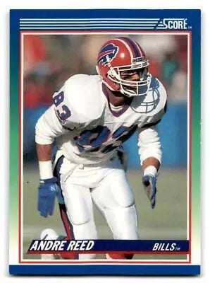 1990 Score #57 Andre Reed trading card featuring the NFL star from Buffalo Bills